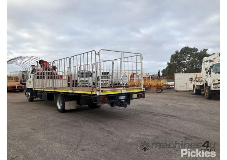 Buy Used 2007 Fuso 2007 Fuso Fighter FM65FS Crane Truck Table Top Tray