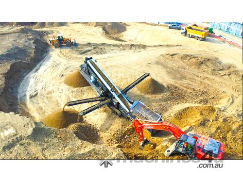caption FABO FTS 15-60 MOBILE SCREENING PLANT 500-600 TPH | Ready in Stock