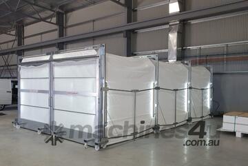 Dust Control Booth with Portable, Retractable Technology!