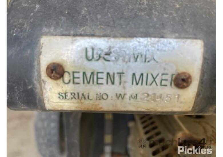 Used Westmix Cement Mixer Powered By Honda GX160 Motor Purchased 2012 Serial No WM21451 Concrete