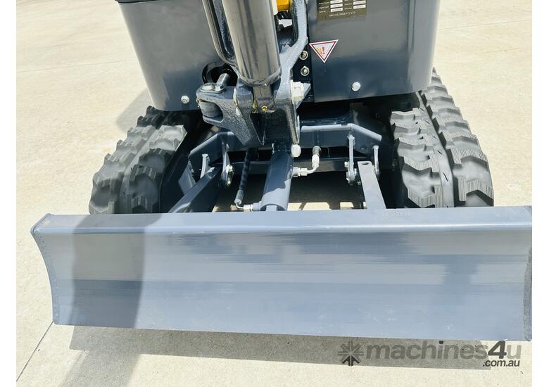caption Mini Excavator Machinery - 1.0T Mini Excavator, 8 FREE Attachments, Compact & Powerful Solution