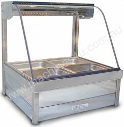 Roband C22 Hot Foodbar Curved Glass Double Row Wit