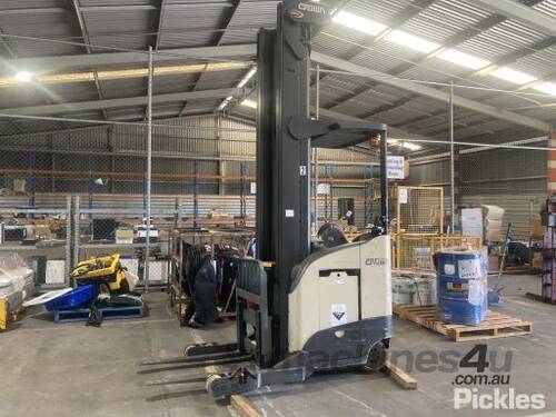 Crown RR5700 Electric Reach Forklift (Stand on)