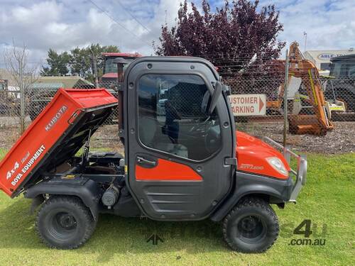 Side by Side Kubota RTV1100 4x4 Diesel Hydraulic Tipper 1831 hours A/C Cab 2008