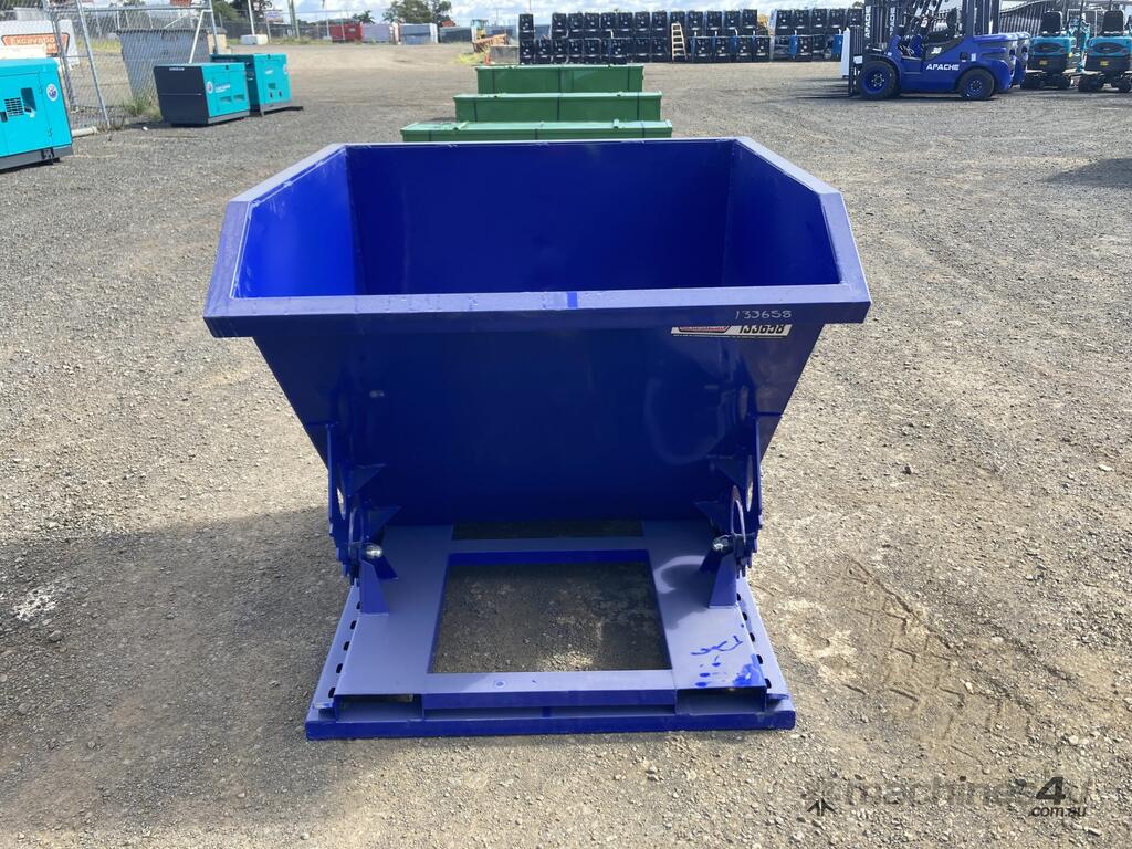 New exeq 1 Cubic Yard Self Tipping Skip Bin to Suit Forklift Skip Bins