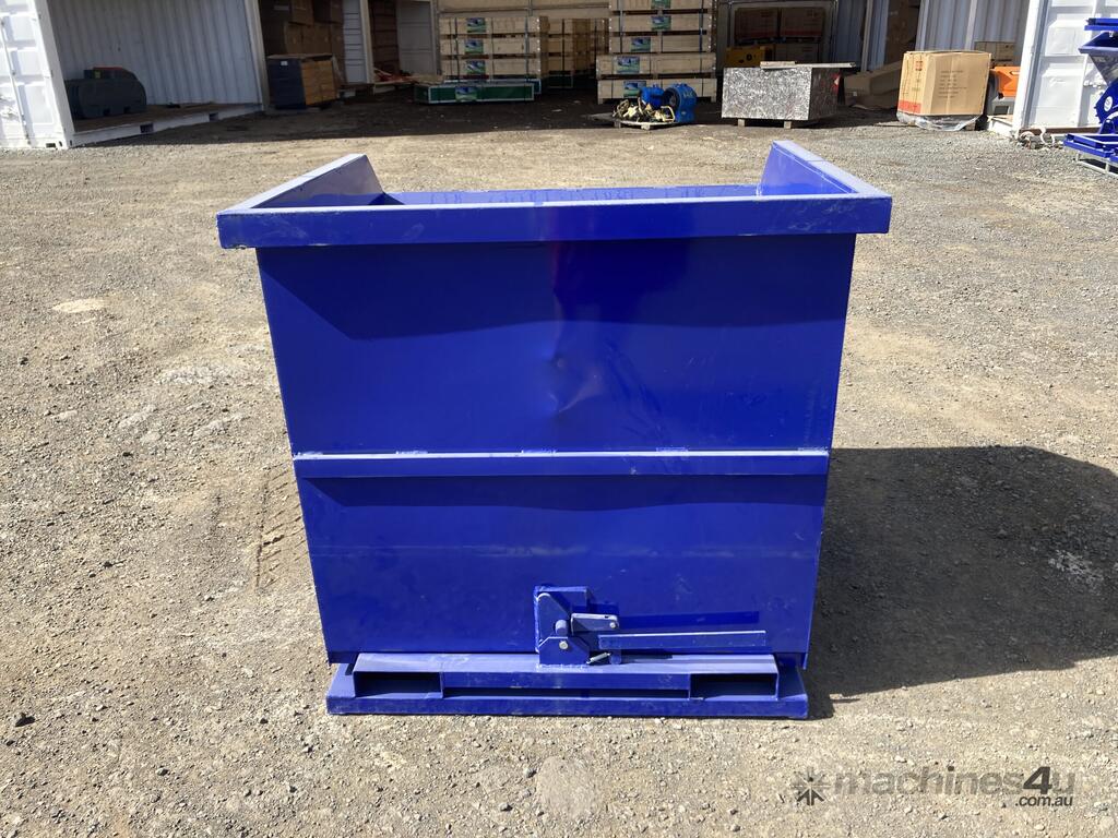 New exeq 1 Cubic Yard Self Tipping Skip Bin to Suit Forklift Skip Bins