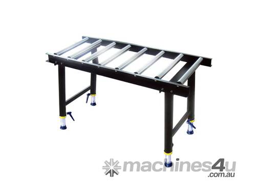 caption 1200mm x 465mm x 650-1100mm H Heavy Duty Roller Support Conveyor Stand 26124A by Oltre