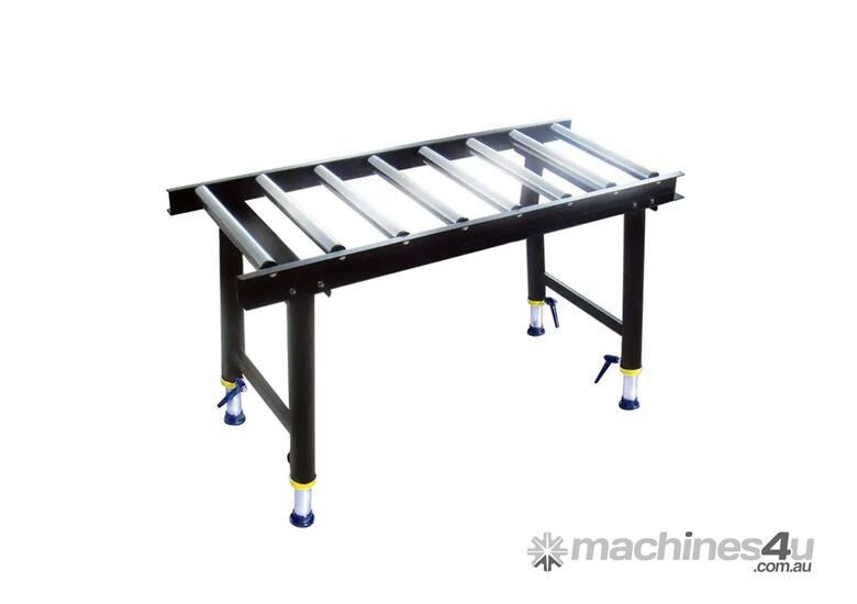 caption 1200mm x 465mm x 650-1100mm H Heavy Duty Roller Support Conveyor Stand 26124A by Oltre
