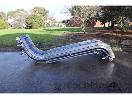 caption Stainless Steel Scoop Bucket Elevator Conveyor - 3m High - ProAli