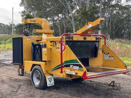 caption Vermeer BC1800 Wood Chipper Forestry Equipment