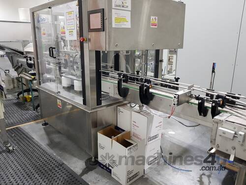 Automatic Bottle Filler, Capper and Label Applicator