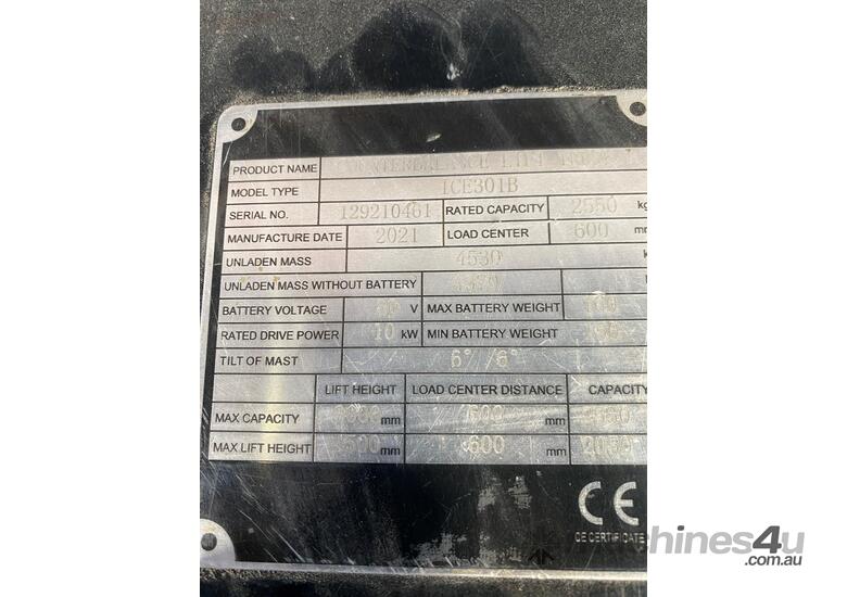 caption ALFABS - IMOW ICE301 LITHIUM FORKLIFT - Hire