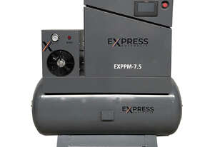 Screw Compressor PM VSD Package 5.5kW (7.5HP) with tank and dryer