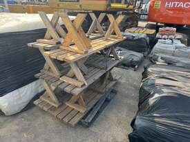 1 x Pallet of 6 Wooden Benches - picture1' - Click to enlarge