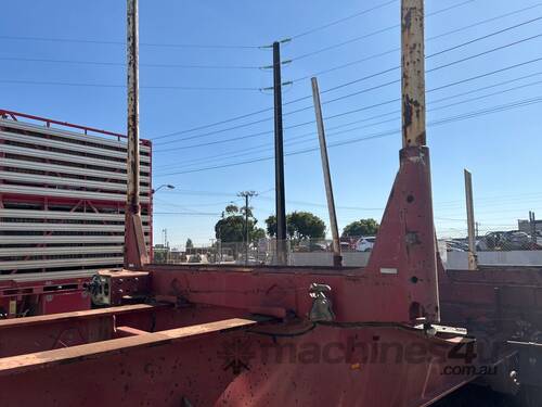 caption 2014 Stonegate Industries Tri Axle Skel Logging Trailer