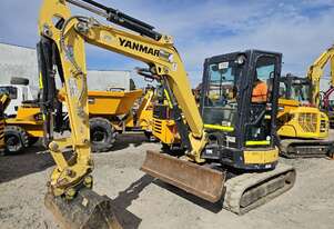 2021 YANMAR VIO35-6 3.7T EXCAVATOR (M780) WITH A/C CAB, HITCH, BUCKETS AND 860 HOURS