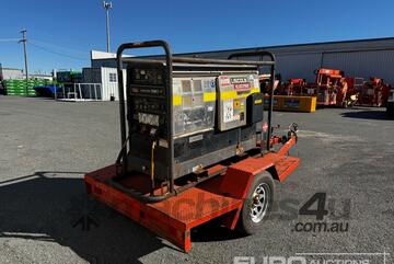 Trailer with Lincoln Vantage 580 Diesel Welder (Being Sold Offsite - Shepparton, VIC)