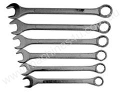 TOOLTEC Jumbo Spanner Set 6 Piece Ring/Open End