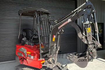 Rhinoceros 1.8T Mini Excavator, Kubota D902, Swing Boom, Hyd Quick Hitch, Instant Tax Write-Off