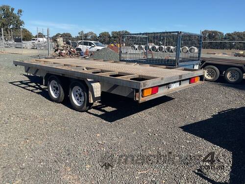 Custom Made Tandem Axle Flat Top Trailer