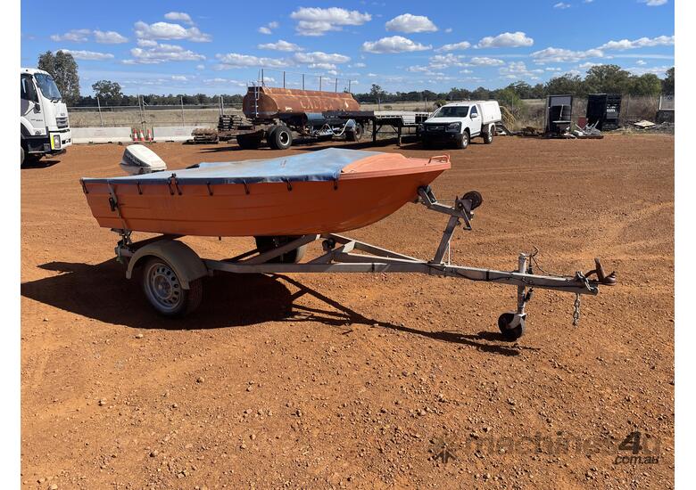 2016 Home Made Boat Trailer with Boat .