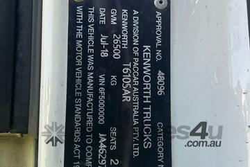 2018 Kenworth T610SAR Prime Mover Sleeper Cab 2018 Kenworth T610SAR Prime Mover Sleeper Cab