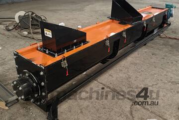 Shaftless Steel Motorised Screw Auger Feeder - 3m Long Screw