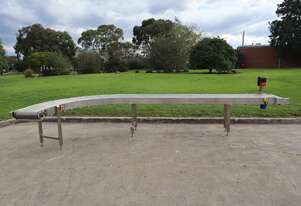 Stainless Steel L Shaped Mesh Belt Corner Conveyor