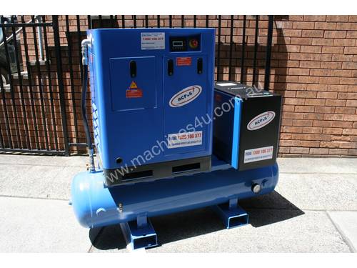German Rotary Screw - 10hp 7.5kW Rotary Screw Air Compressor with Tank Dryer and Oil Removal Filters