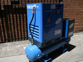 German Rotary Screw - 10hp 7.5kW Rotary Screw Air Compressor with Tank Dryer and Oil Removal Filters - picture2' - Click to enlarge