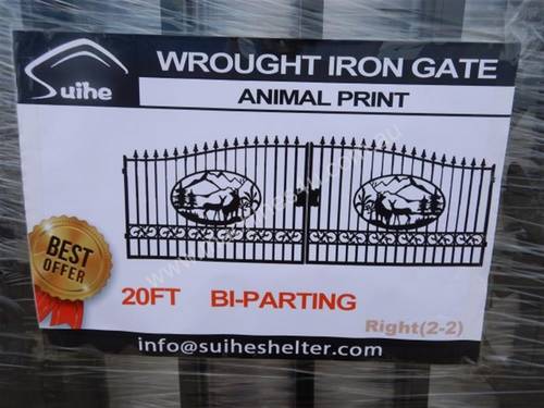 3.0m Wrought Iron Gates (2 of) - 6452-14