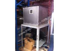 Freestanding Hopper (S/S, rectangular) with 45 degree angled discharge chute - picture0' - Click to enlarge