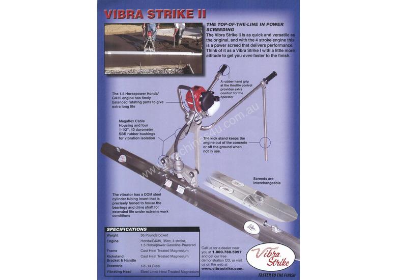caption VIBRA STRIKE POWER SCREED 8FT