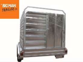  10X5 TANDEM HOT DIP GALVANISED STOCK CATTLE TRAILER CRATE COW LIVESTOCK FARM 2800ATM - picture2' - Click to enlarge