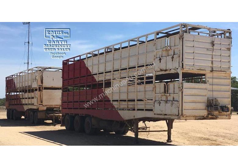 caption Haulmark Double Deck Cattle Crates x 3, Massive Price Drop