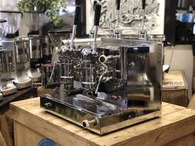 GAGGIA VINTAGE LEVER 2 GROUP ESPRESSO COFFEE MACHINE & GRINDER CAFE LATTE BEANS - picture1' - Click to enlarge