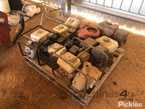 Pallet of Assorted Pumps & Motors, Working Condition Unknown,Serial No: No Serial