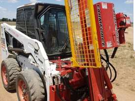 Bobcat S160 with Farmforce Post Driver - picture1' - Click to enlarge