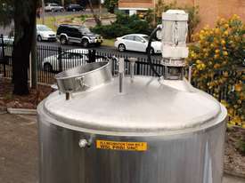 Stainless Steel Mixing Tank - Capacity 3,000 Lt - picture2' - Click to enlarge