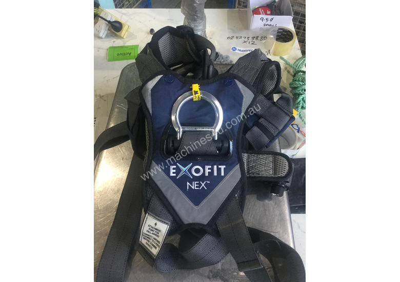 caption Branach Fibreglass 3.9 - 6.4m Ladder, Exofit Harness and Fall Arestor