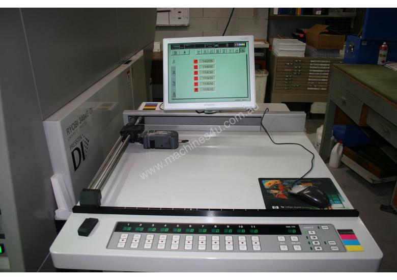 caption RYOBI 3404E-DI A3 Portrait 4-Colour Offset Press with Built-in Direct Imaging