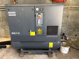 Atlas Copco GX7FF rotary air scew compressor with dryer (3 phase) - picture0' - Click to enlarge