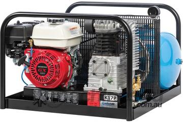 K17P UTE Classic Industrial Series - Petrol Powered - Pilot Air Compressor - Designed For Utes 45 Li