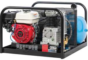 K17P UTE Classic Industrial Series - Petrol Powered - Pilot Air Compressor - Designed For Utes 45 Li