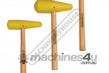 Nylon Bossing Mallet Set - Tapered & Radius Ends NMS-3T Oak Wooden Handle 50 x 173mm - 370 Grams,