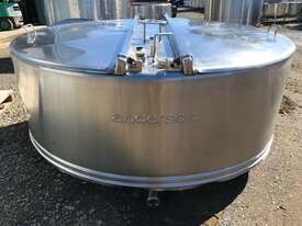 1,200ltr Stainless Steel Dimple Jacketed Tank - picture0' - Click to enlarge