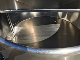1,200ltr Stainless Steel Dimple Jacketed Tank - picture1' - Click to enlarge