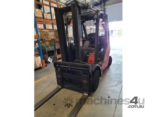 Linde H25T LPG Forklift Container and 4.5 lift