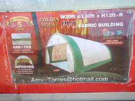 6m x 9m x 3.6m Dome Storage Shelter PVC Fabric - picture0' - Click to enlarge
