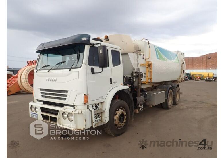 Used 2014 IVECO ACCO 6X4 MACDONALD JOHNSTON SL22 SIDE LOAD GARBAGE